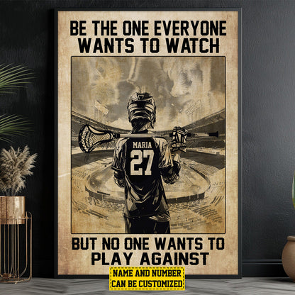 Personalized Lacrosse Motivation Poster / Canvas - Gift For Lacrosse Lovers