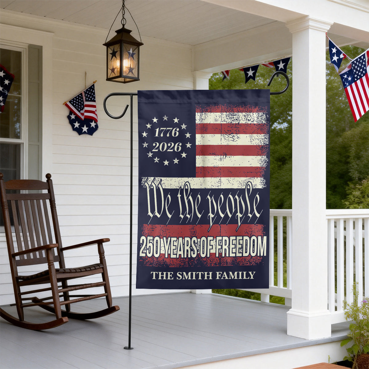 Garden Flag gift-ready design for Family