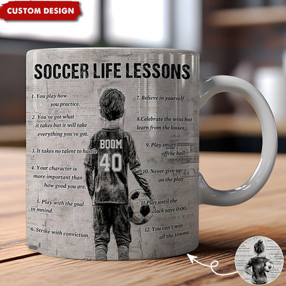 Personalized Soccer Mug For Kids - Custom Gift For Soccer Fans