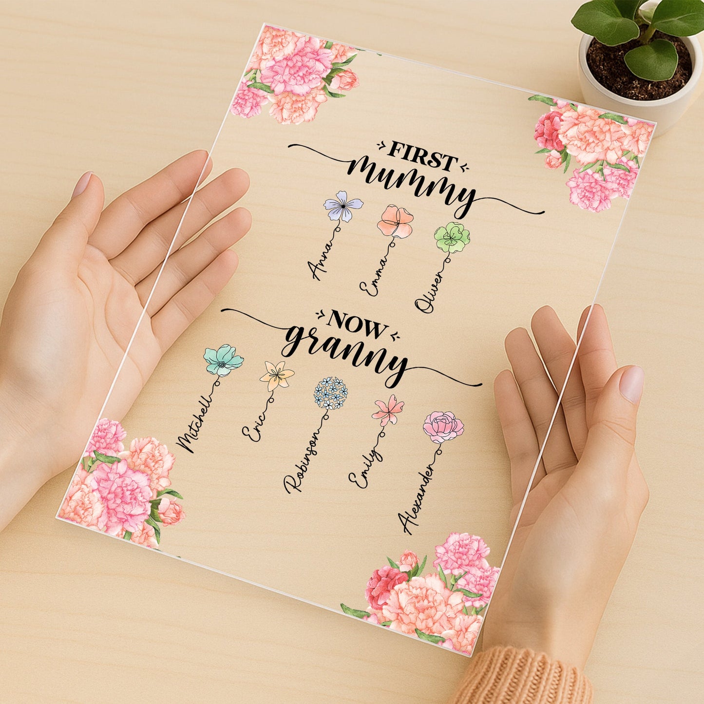 First Mummy Now Granny - Personalised Acrylic Plaque