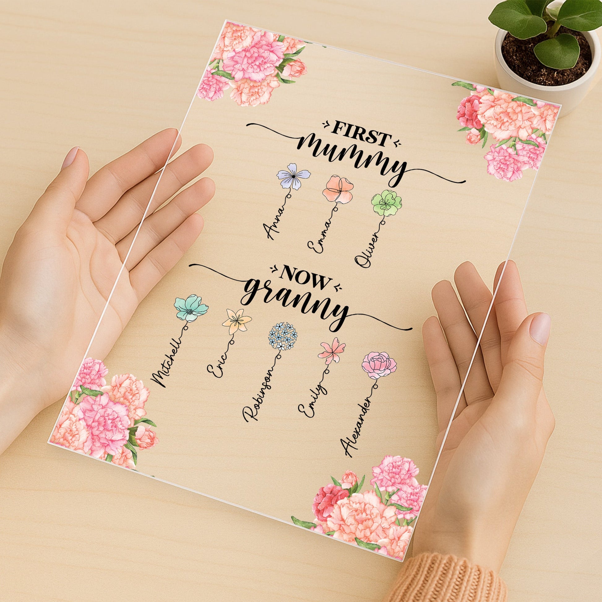 First Mummy Now Granny - Personalised Acrylic Plaque