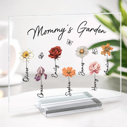 “Grandma’s Garden” Personalized Acrylic Plaque - Custom Mother’s Day Gift