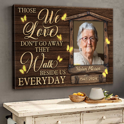 My Mind Still Talks To You - Personalized Customized Photo Memorial Canvas / Poster