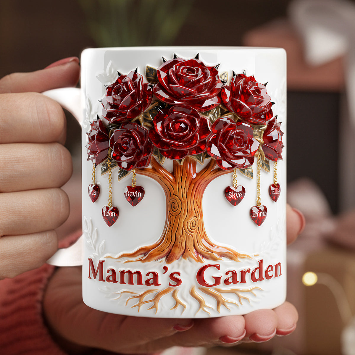 Personalized Mama Garden Coffee Mug - Custom Gifts For Mother's Day
