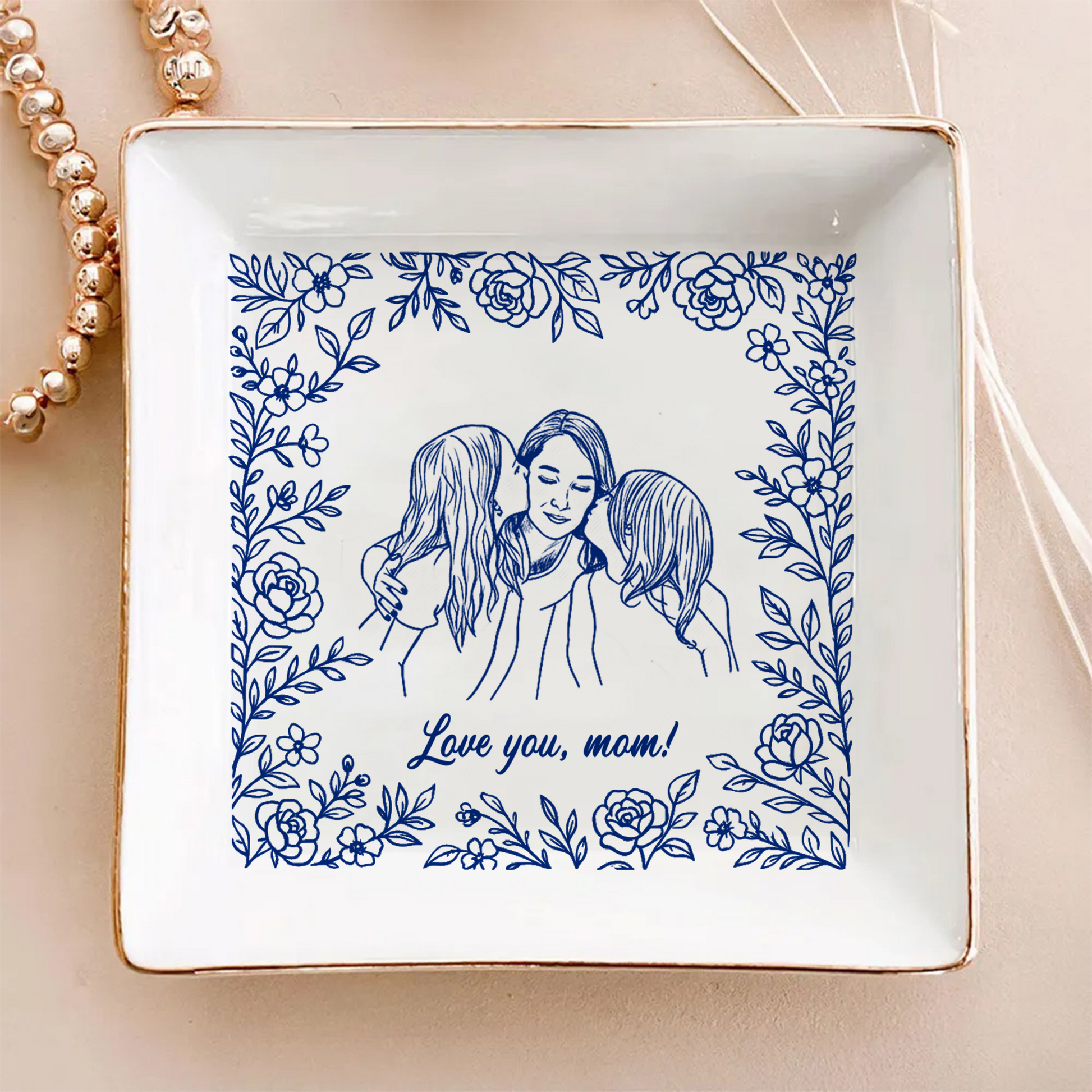 Personalized Mom Jewelry Dish - Custom Photo for Mother’s Day
