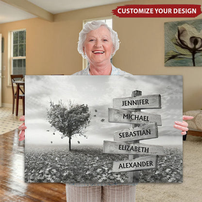 Love You Forever - Personalized Family Name Custom Poster / Canvas