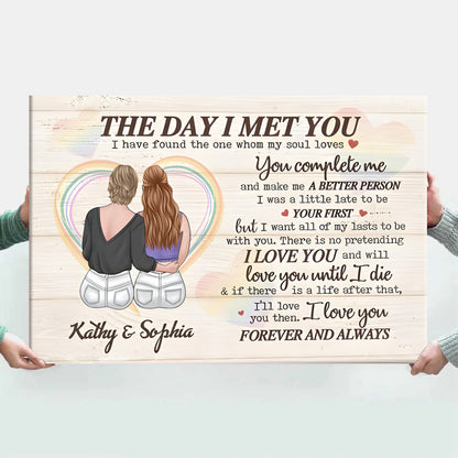 Personalized 'You Complete Me' Canvas - Soulmate Gift for Couples & Anniversaries