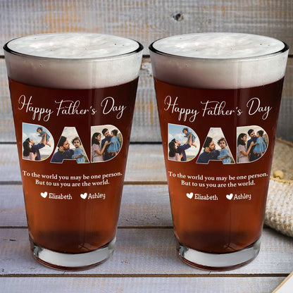 Personalized Dad Beer Glass for Dad with personalized design details for meaningful gifting image 9