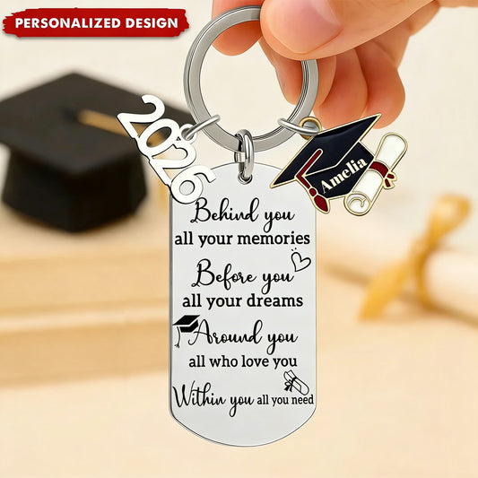 Personalized Graduation Keychain - Gift For Family Members