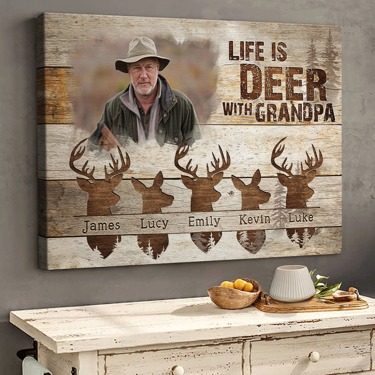 Personalized A Life Is Deer With Canvas / Poster - Custom Best Hunting Gift For Dad