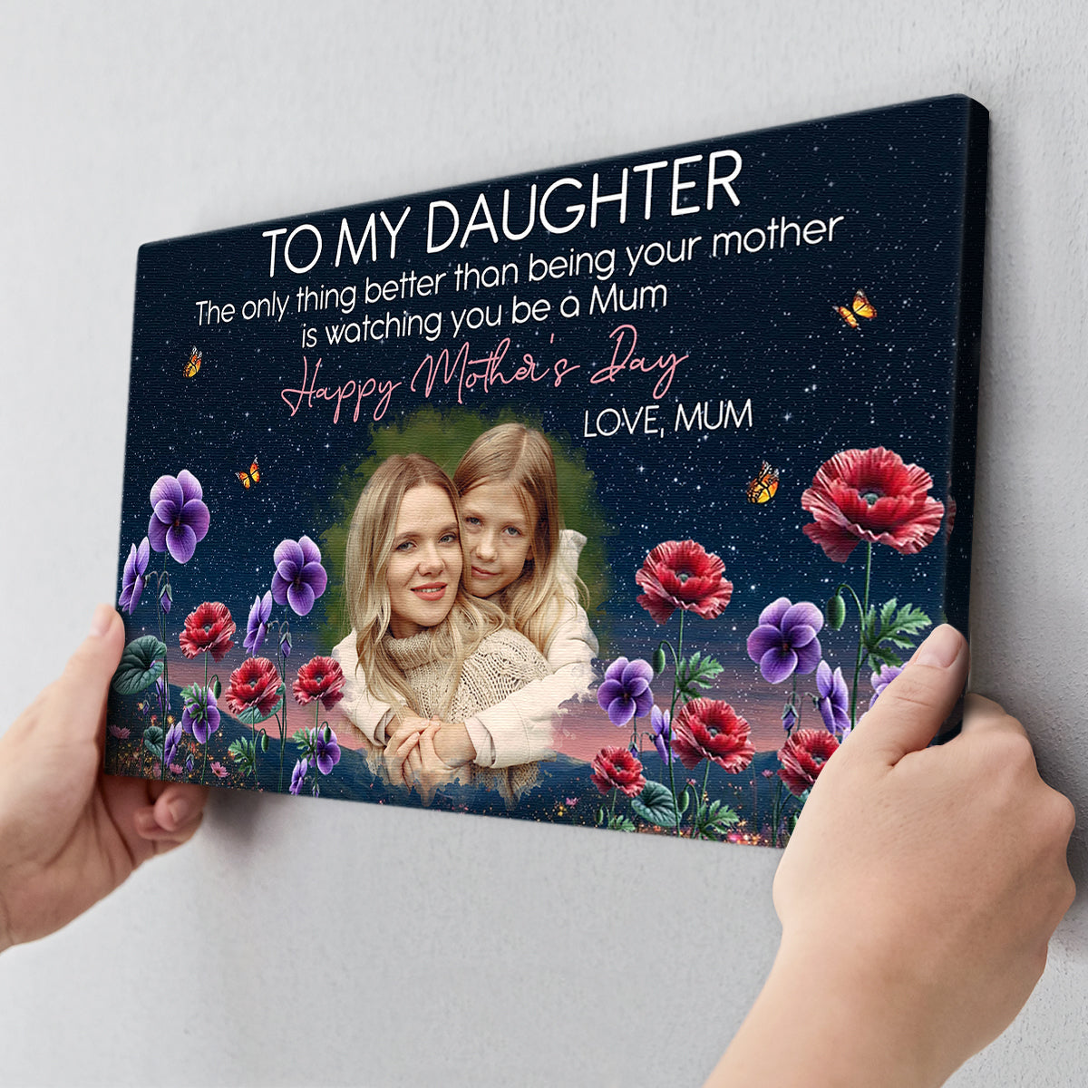 The Only Thing Better Than Being Your Mother - Personalized Custom Photo Canvas / Poster