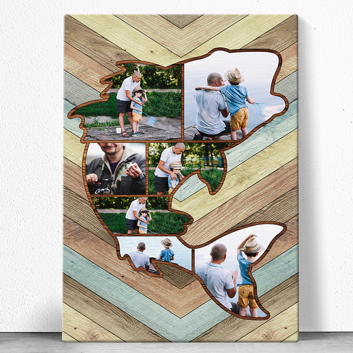 Personalized Custom Fishing Memories Canvas / Poster - Gift For Fishing