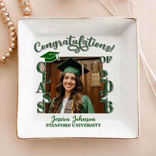 Personalized Graduation Jewelry Dish: Celebrate Your Achievement in Style