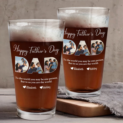 Personalized Dad Beer Glass for Dad with personalized design details for meaningful gifting image 6