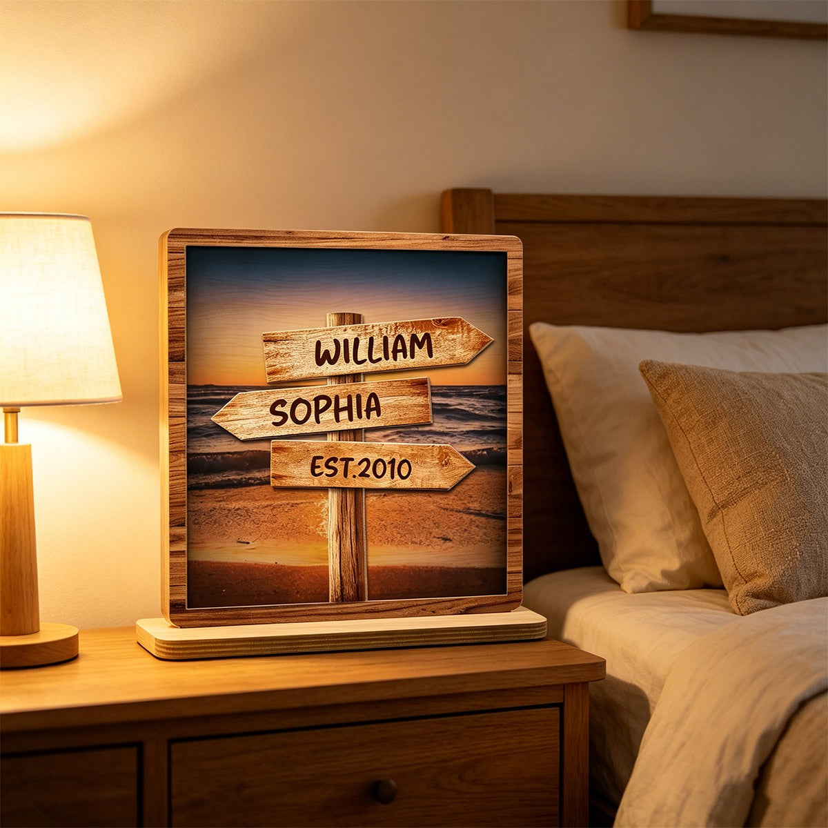 Follow Your Path Together - Personalized Custom Wood Plaque