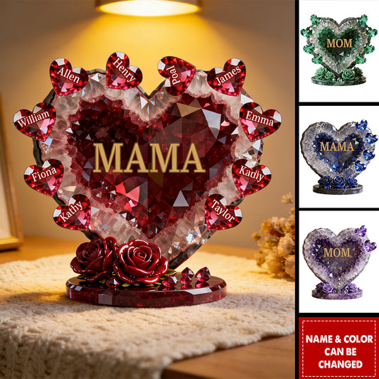 “Best Mom Ever” Personalized Shaped Acrylic Plaque - Custom Gift for Mother’s Day