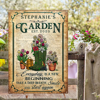 Garden Dictionary Take A Deep Breath Custom Classic Metal Signs-Metal Sign-PRINTS10