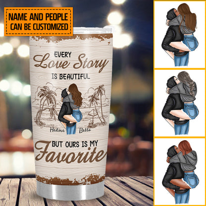 Love You Then Love You Still - Personalized Tumbler Cup - Birthday Anniversay Gift For Couple, Boyfriends, Girlfriends, Wife, Husband