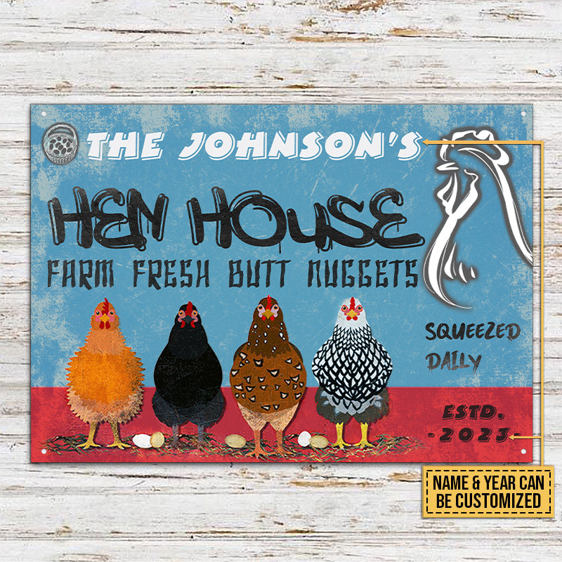 Chicken Hen House - Personalized Customized Classic Metal Signs