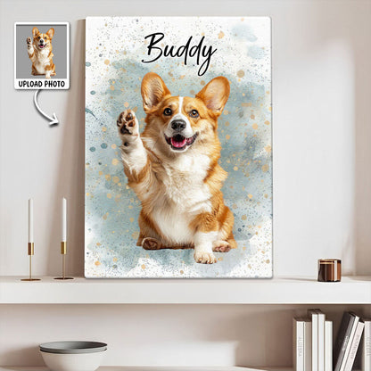 Personalized Customized Pet Photo Canvas / Poster - Custom Gift For Pet Lovers