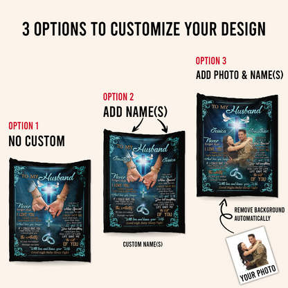 To My Husband Blanket – A Heavenly Reminder of Eternal Love