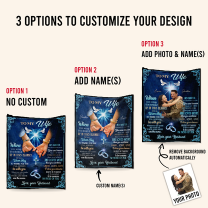 To My Wife Blanket – A Warm Hug of Love and Pride