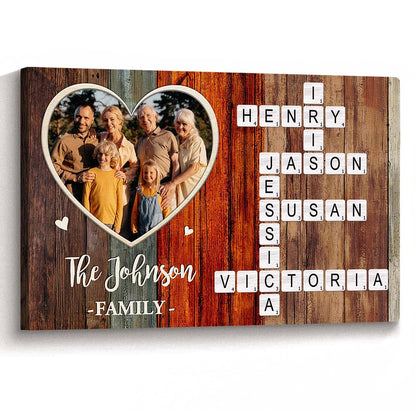 “Forever A Family” - Personalized Custom Photo Canvas/poster