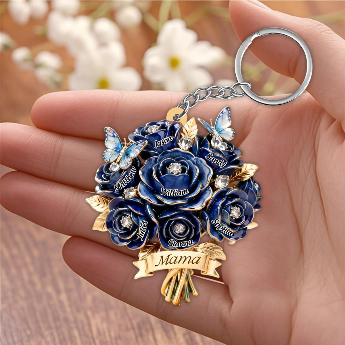I Love You Mom - Personalized Keychain: A Heartfelt Gift For Mother & Grandma