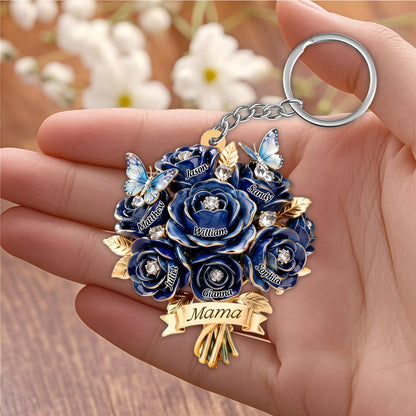 I Love You Mom - Personalized Keychain: A Heartfelt Gift For Mother & Grandma