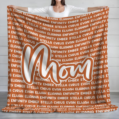 Personalized Mamaw Blanket with Names - Heartfelt Mother's Day Gift