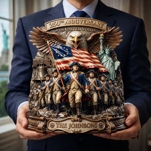 250 years USA - Personalized Plaque - Patriotic Gifts