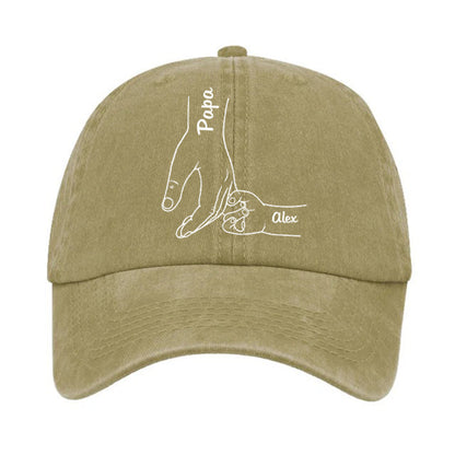 T-Shirt / Hoodie material and size view - Custom Fist Bump Baseball Cap