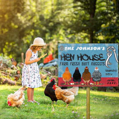 Chicken Hen House - Personalized Customized Classic Metal Signs