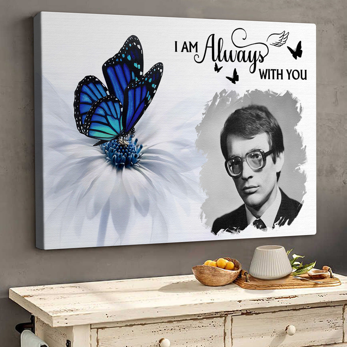 Personalized Customized Photo I Am Always With You Canvas / Poster - Custom Memorial Gift For Family Members