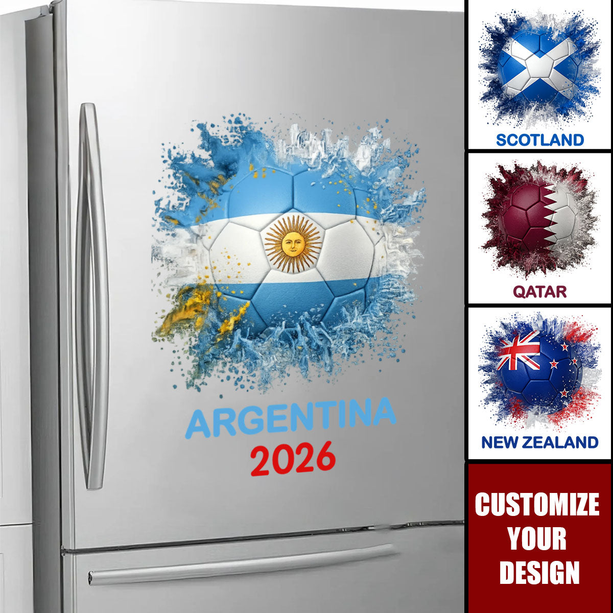 Personalized Soccer Country Flag Decal for Dad with personalized design details for meaningful gifting