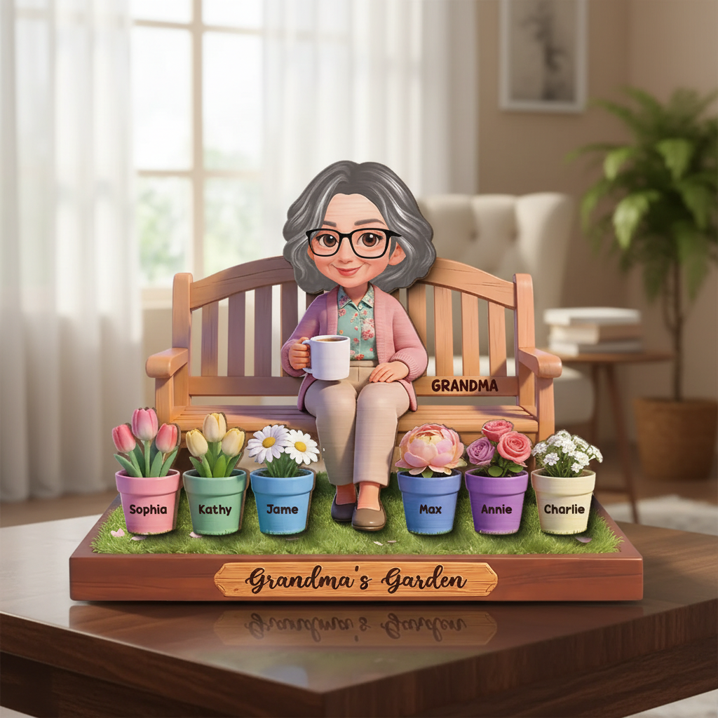 Personalized Grandma’s Garden Plaque: A Garden of Love for Grandma