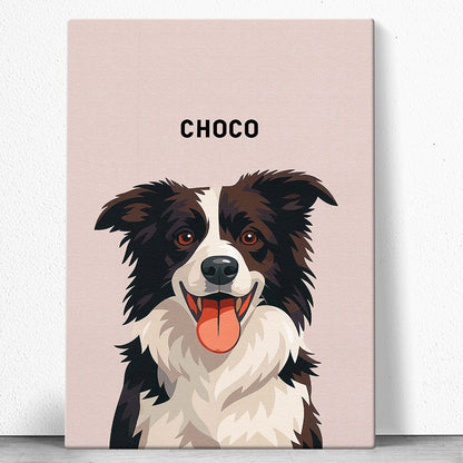 Personalized Customized Animated Art Style Of Your Fur Angel Canvas / Poster - Lovely Gift For Pet Lovers