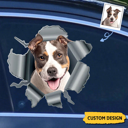 Personalized Peeking Pets Sticker- Gift For Pet Lovers