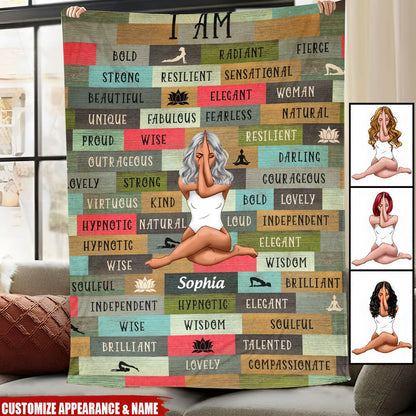 Wise, Proud & Compassionate - A Personalized Affirmation Blanket