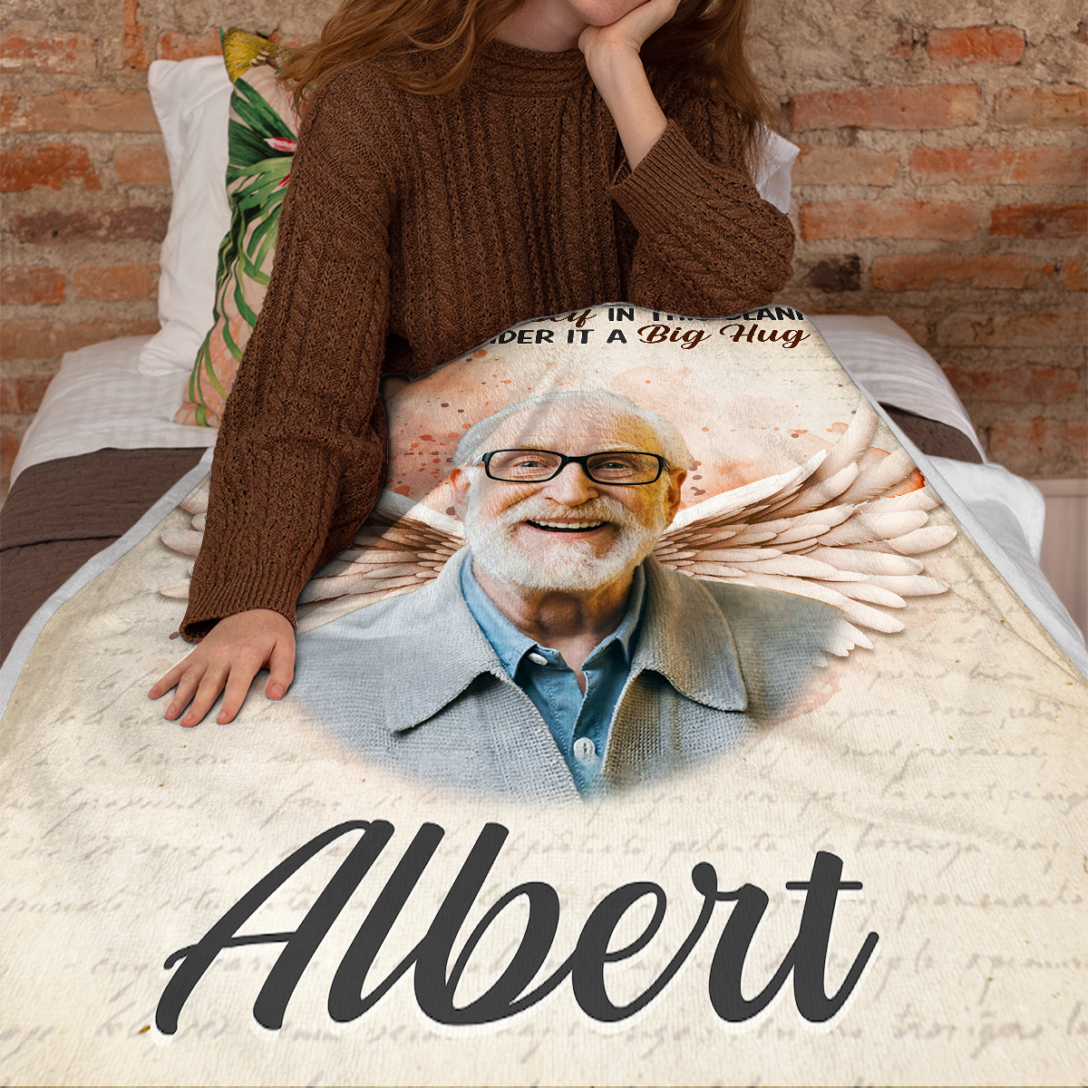 Custom Photo When You Miss Me - Customized Personalized Blanket