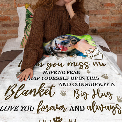 I LOVE YOU Forever AND Always - Personalized Photo Blanket - Gift For Pet Lovers