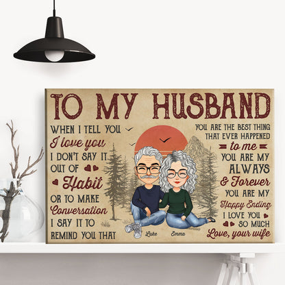 Personalized 'Always & Forever' Canvas for Husband - Sentimental Gift