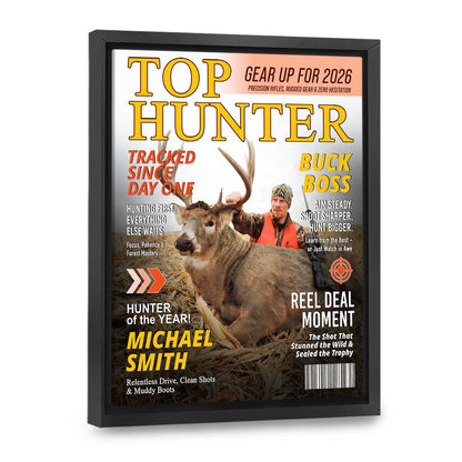 Personalized Custom Hunting Magazine Cover Poster / Canvas - Funny Hunter Gift for Outdoorsman