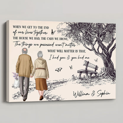 Personalized Couple Canvas: 'I Had You & You Had Me' Enduring Love Gift