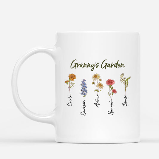 Grandma's Garden - Personalised Flower Mug