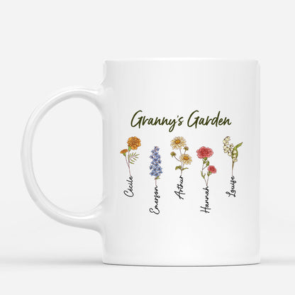 Grandma's Garden - Personalised Flower Mug