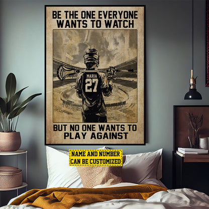 Personalized Lacrosse Motivation Poster / Canvas - Gift For Lacrosse Lovers