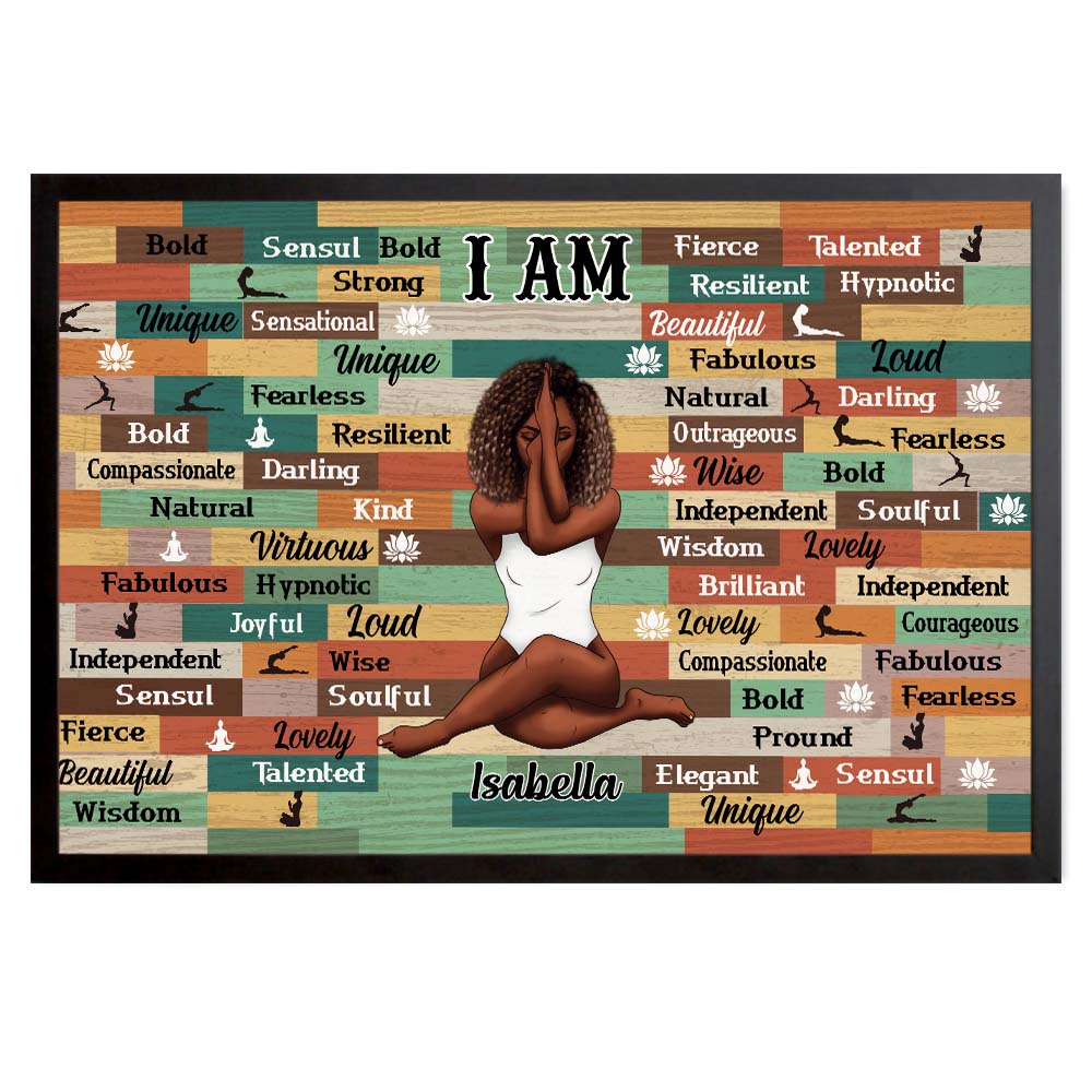 Personalized I Am Bible Verse Inspiration Poster 33068 Primary Mockup