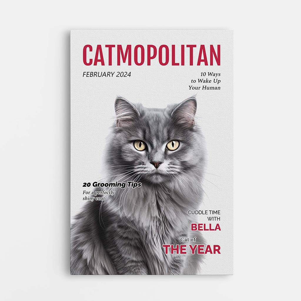 Personalised Catmopolitan Canvas / Poster - Custom Gift For Cat Lovers