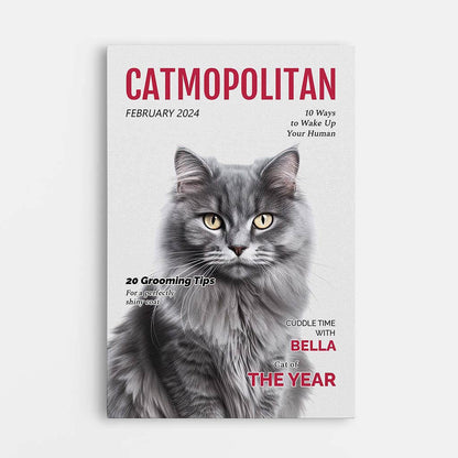 Personalised Catmopolitan Canvas / Poster - Custom Gift For Cat Lovers